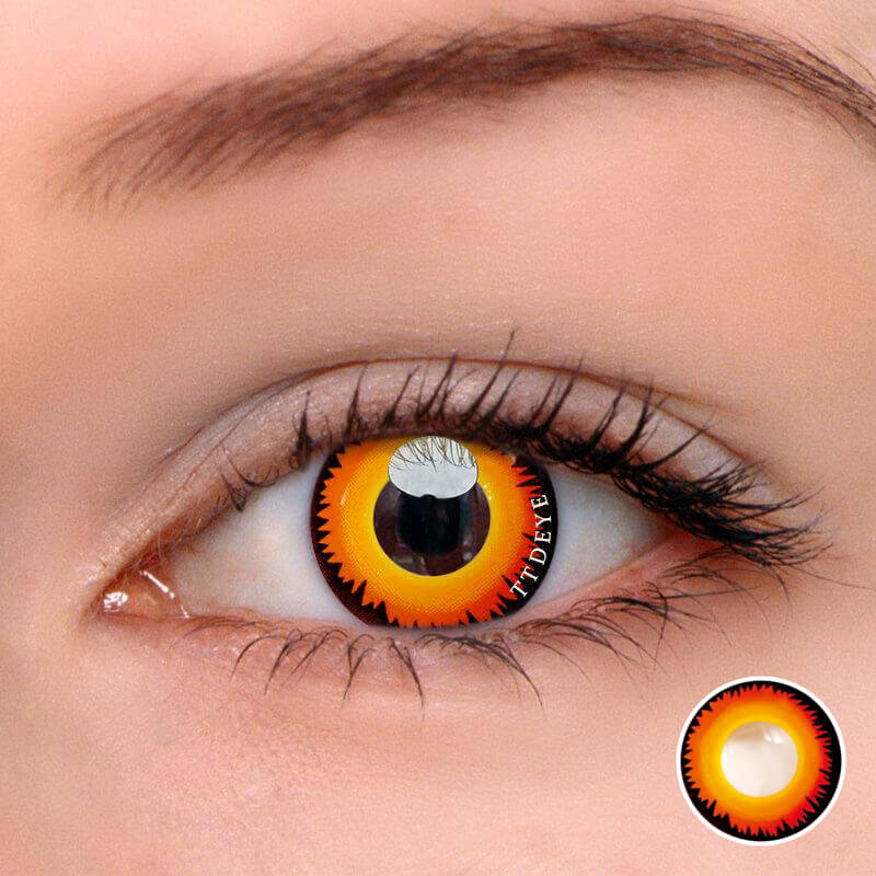 TTDeye Werewolf Orange Colored Contact Lenses
