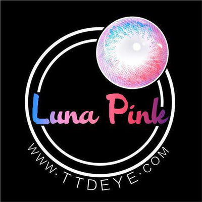 ttdeye luna pink colored contact lenses logo