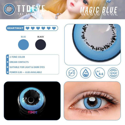 TTDeye Magic Blue Colored Contact Lenses