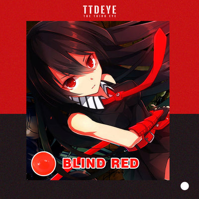 TTDeye Blind Red Colored Contact Lenses