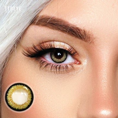 TTDeye Blooming Brown-Green Colored Contact Lenses