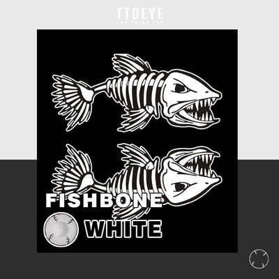 TTDeye Fishbone White Colored Contact Lenses
