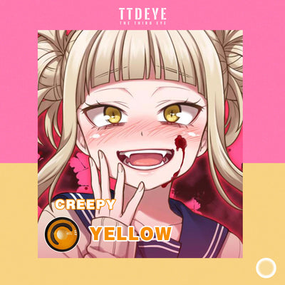 TTDeye Creepy Yellow Colored Contact Lenses