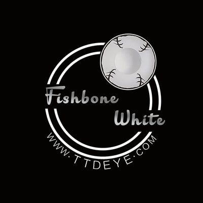 TTDeye Fishbone White Colored Contact Lenses