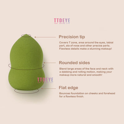 TTDeye Burgundy Red Flawless Makeup Sponge