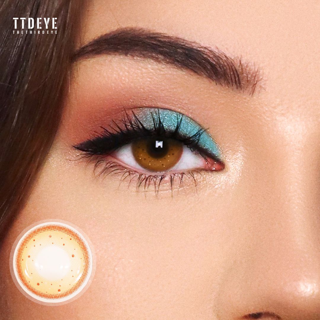 TTDeye Honey Snow Brown Colored Contact Lenses