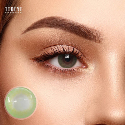 TTDeye Lemon Green Colored Contact Lenses