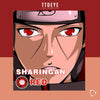 TTDeye Sharingan Red Colored Contact Lenses