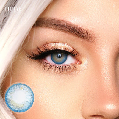 TTDeye NASA Blue Colored Contact Lenses