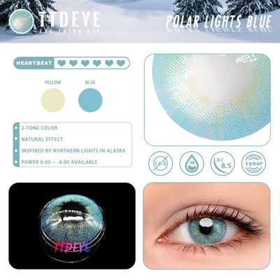 TTDeye Polar Lights Blue Colored Contact Lenses