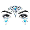 Mermaid Blue Rhinestone Crystal Face Jewels